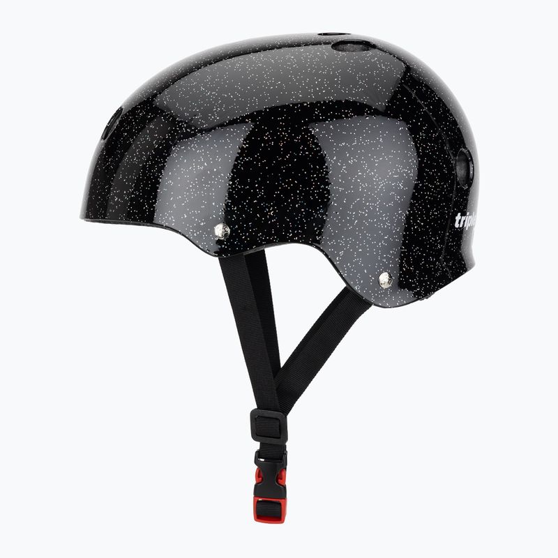 Triple Eight The Certified Sweatsaver schwarzer Glitzerhelm 3