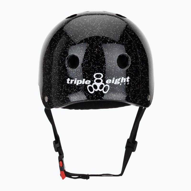 Triple Eight The Certified Sweatsaver schwarzer Glitzerhelm 4