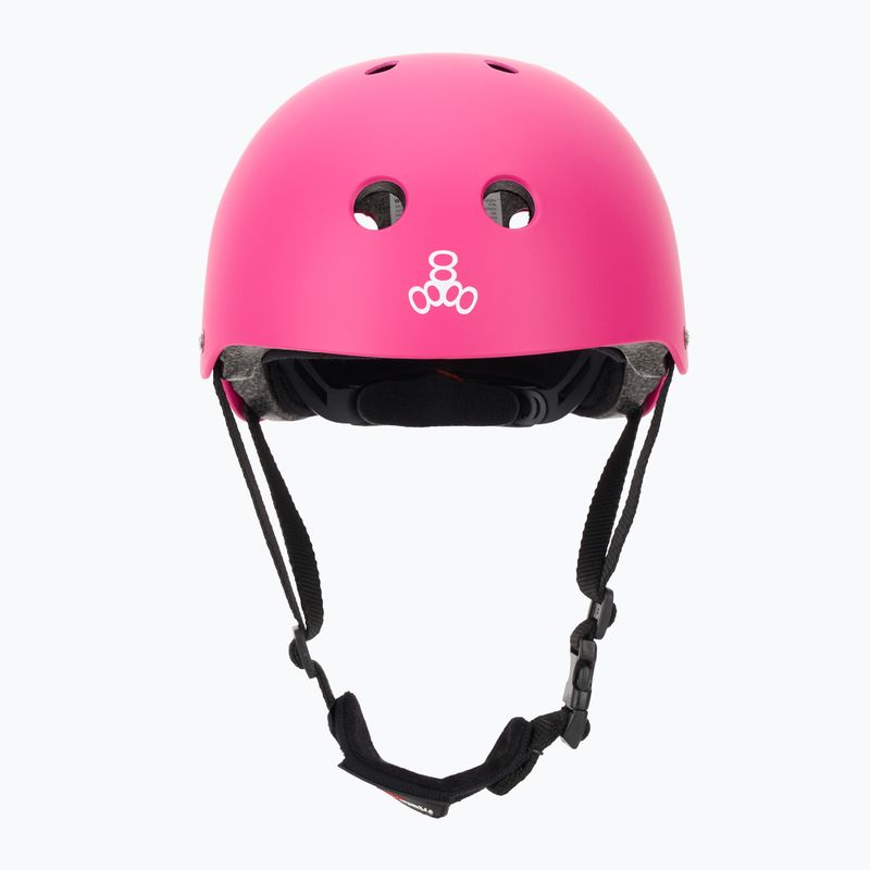 Triple Eight Lil 8 Youth neon pink matte Kinderhelm 2