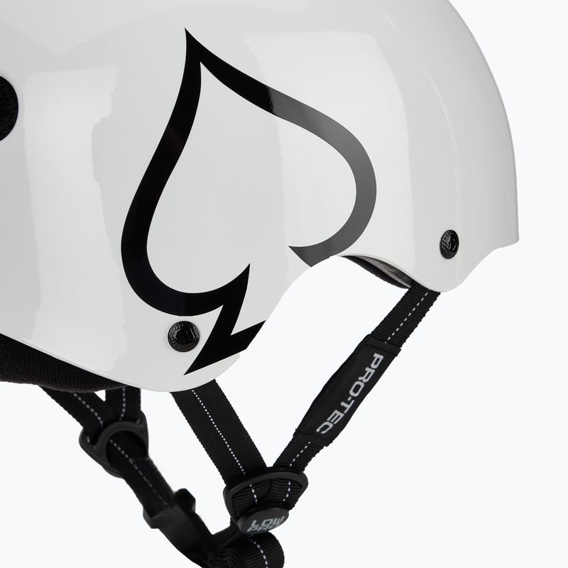 Pro-Tec Low Pro Helm glänzend weiß 7