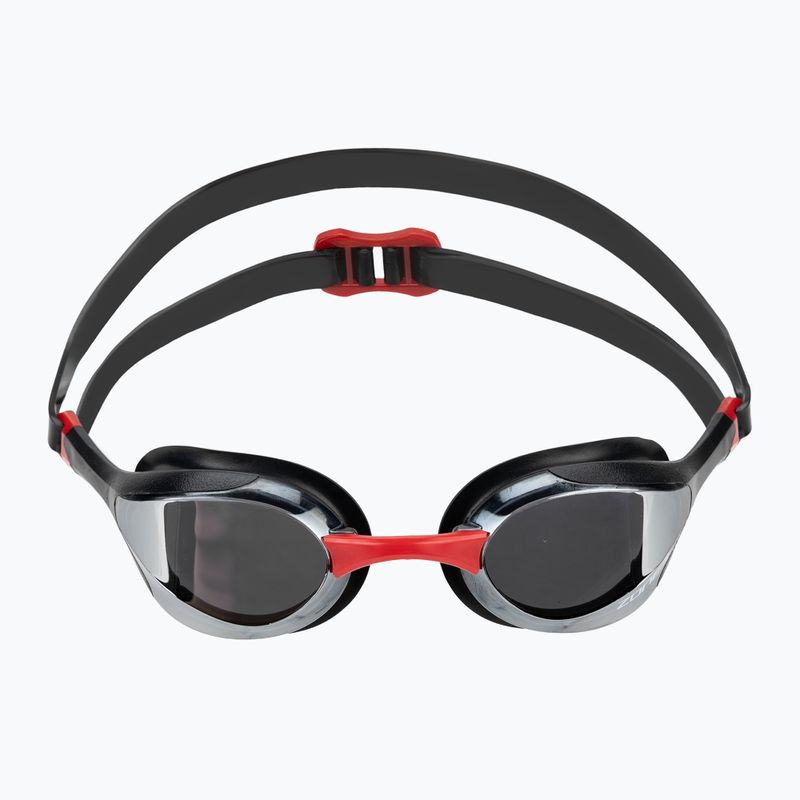 Schwimmbrille ZONE3 Volare Streamline Racing black/red/silver polarisiert verspiegelt revo 2
