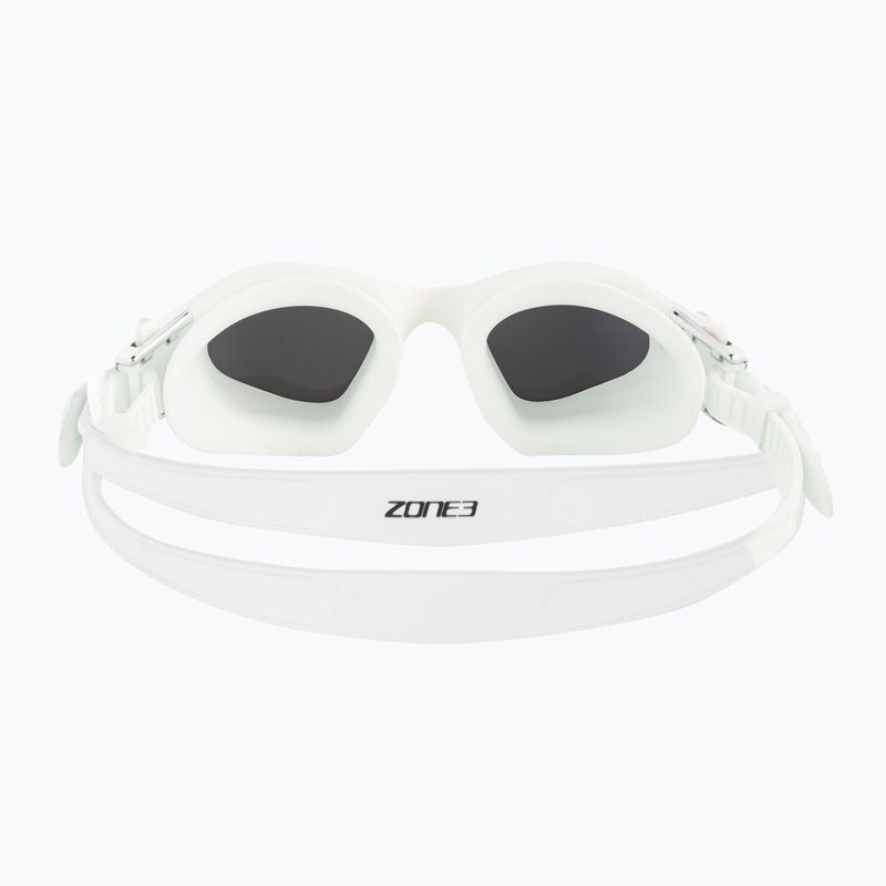ZONE3 Vapour weiß/silberne Schwimmbrille 5