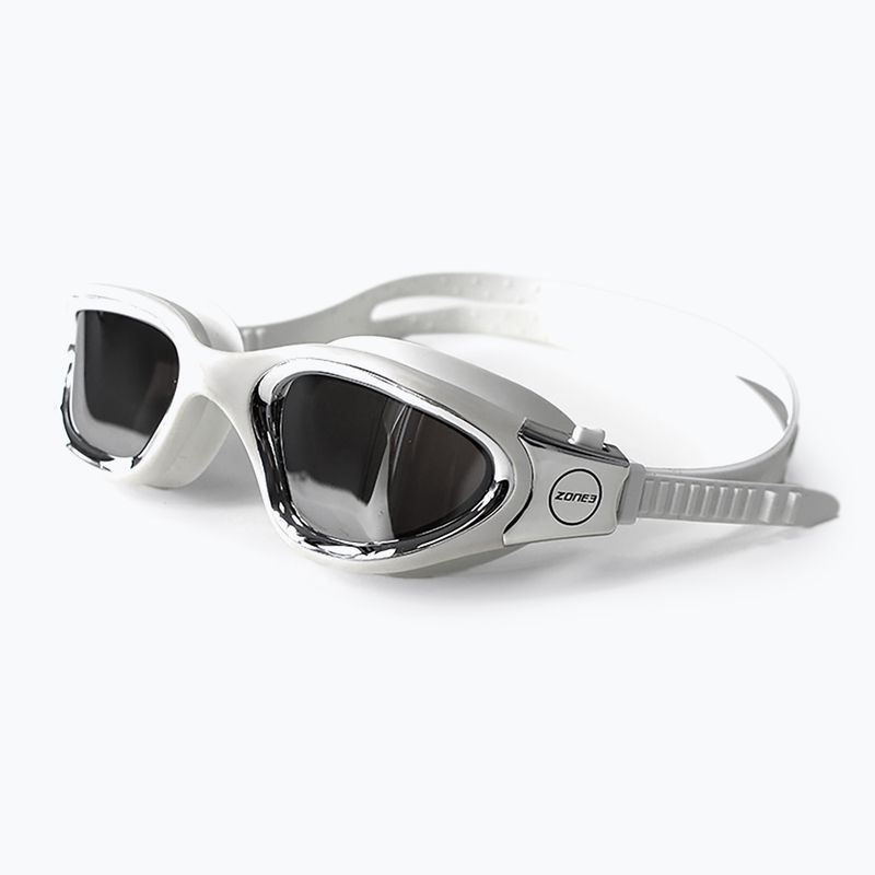 ZONE3 Vapour weiß/silberne Schwimmbrille 6