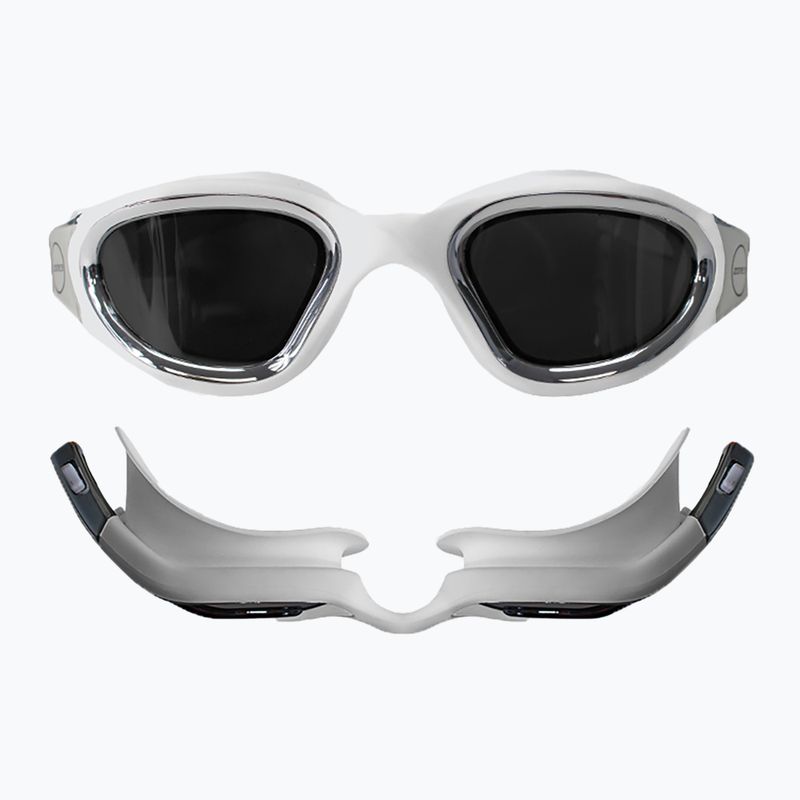 ZONE3 Vapour weiß/silberne Schwimmbrille 7