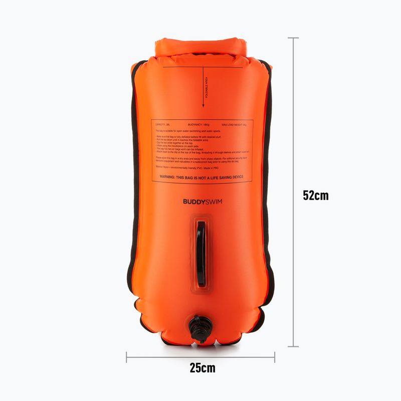 Rettungsboje BuddySwim CSW Dry Bag 28 l orange 3