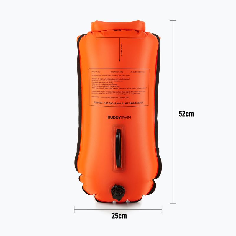Rettungsboje BuddySwim LLS Dry Bag 28 l orange 3