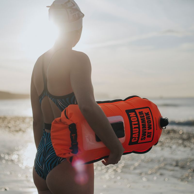 Rettungsboje BuddySwim Smartphone Dry Bag 28 l orange 6