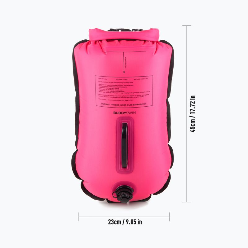 Rettungsboje BuddySwim CSW Dry Bag 20 l pink 3