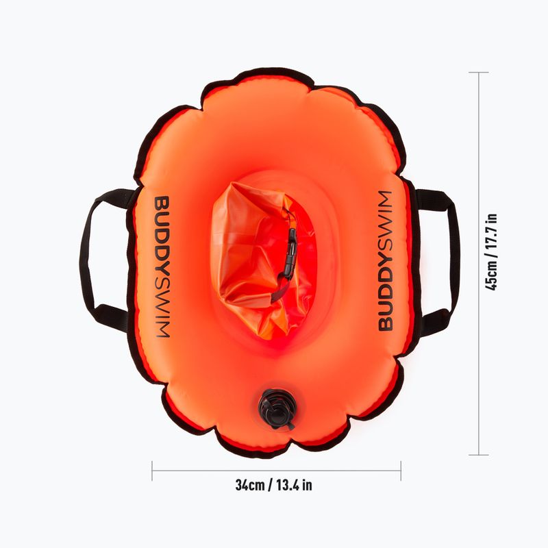 Rettungsboje BuddySwim Hydrastation 10 l orange 4