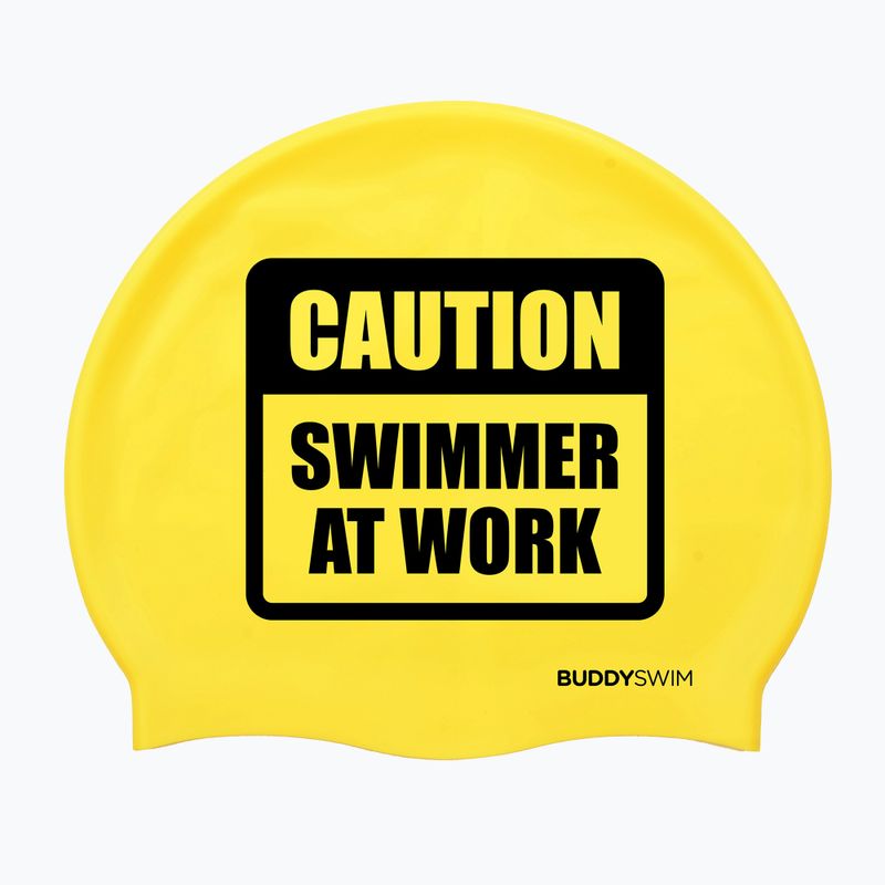 BuddySwim CSW Silikon-Schwimmkappe gelb