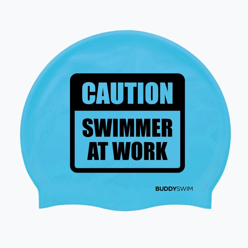 BuddySwim CSW Silikon-Schwimmkappe blau