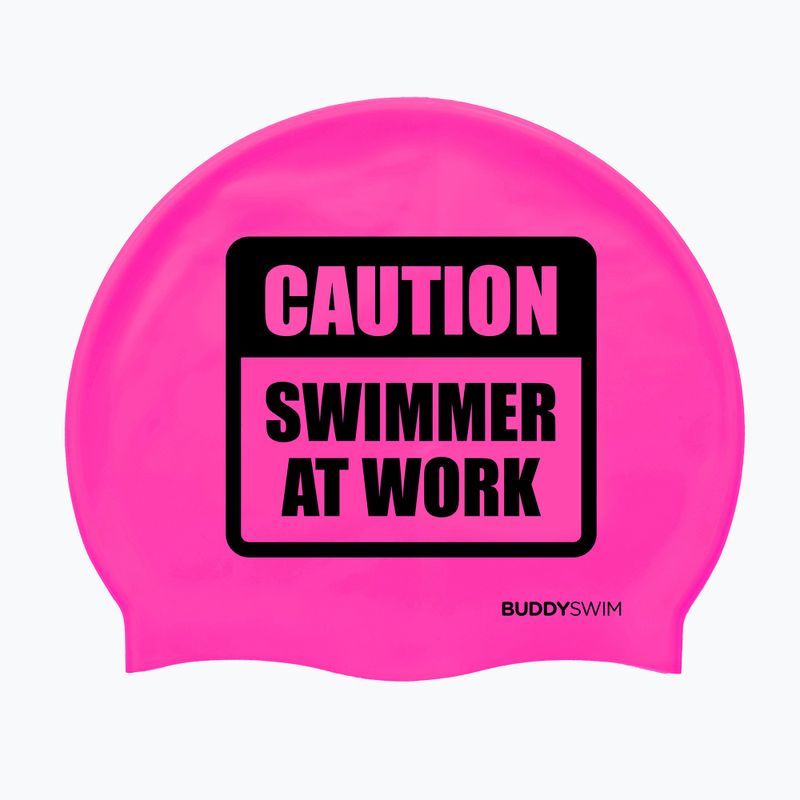 BuddySwim CSW Silikon-Schwimmkappe rosa