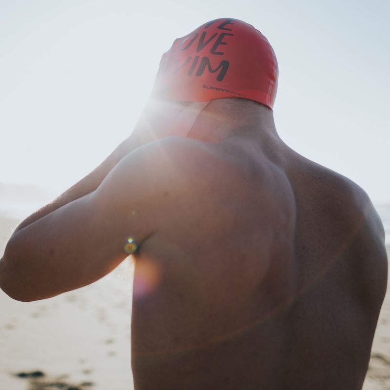 Schwimmkappe BuddySwim LLS Silicone orange 3
