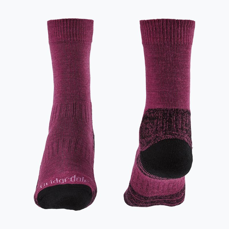 Damensocken Bridgedale Lightweight Merino Performance Boot Original berry 2