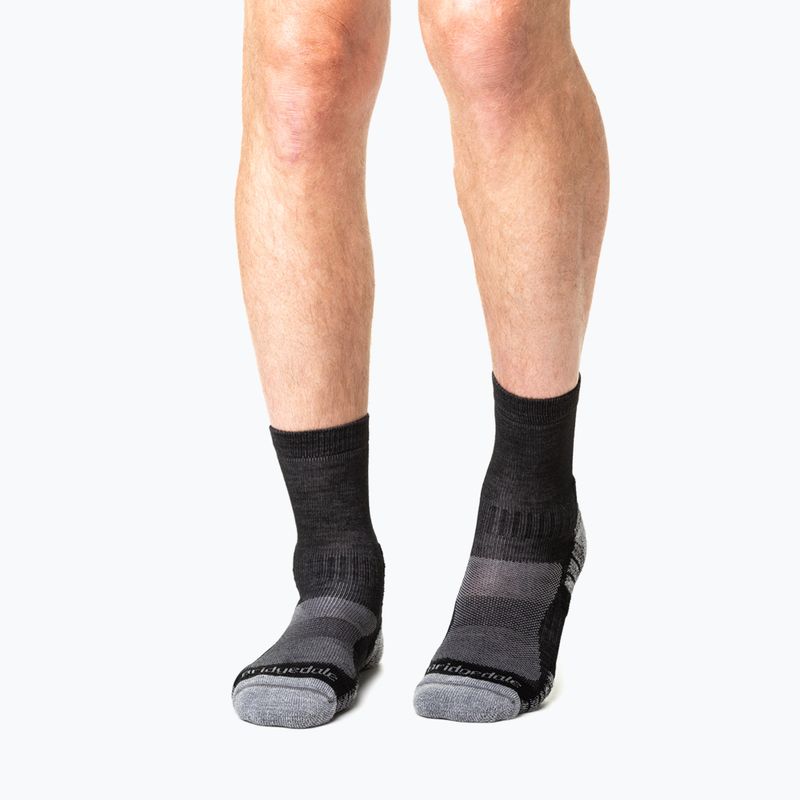 Herrensocken Bridgedale Lightweight Merino Performance 3/4 Crew Original black/silver 5