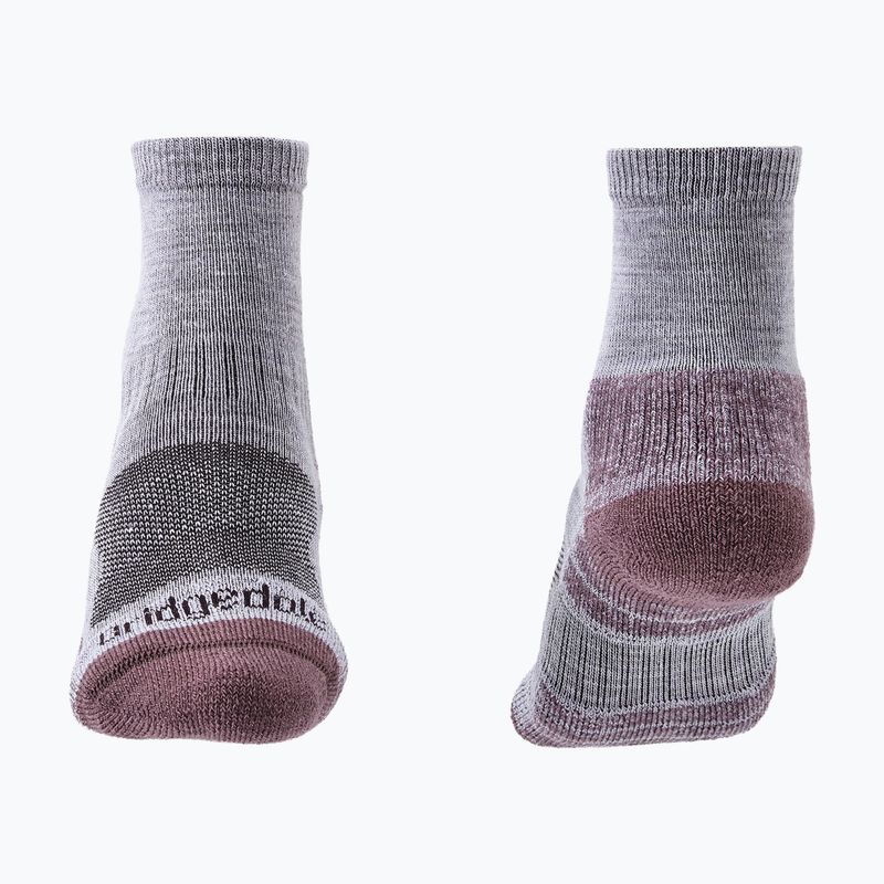 Damensocken Bridgedale Lightweight Merino Performance 3/4 Crew Original heather/damson 2