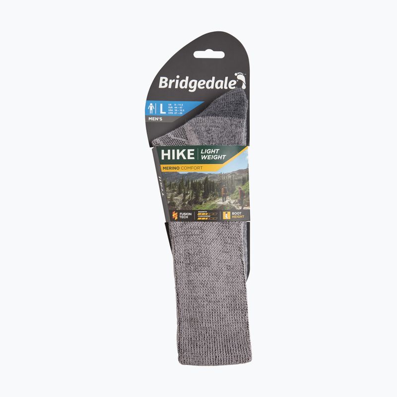 Herrensocken Bridgedale Lightweight Merino Comfort Boot Original grey 11