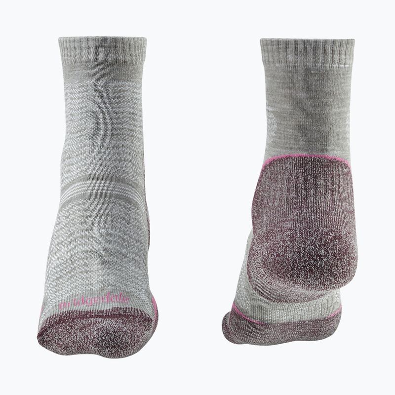 Damen-Trekkingsocken Bridgedale Hike Ultralight Performance Crew aubergine 2