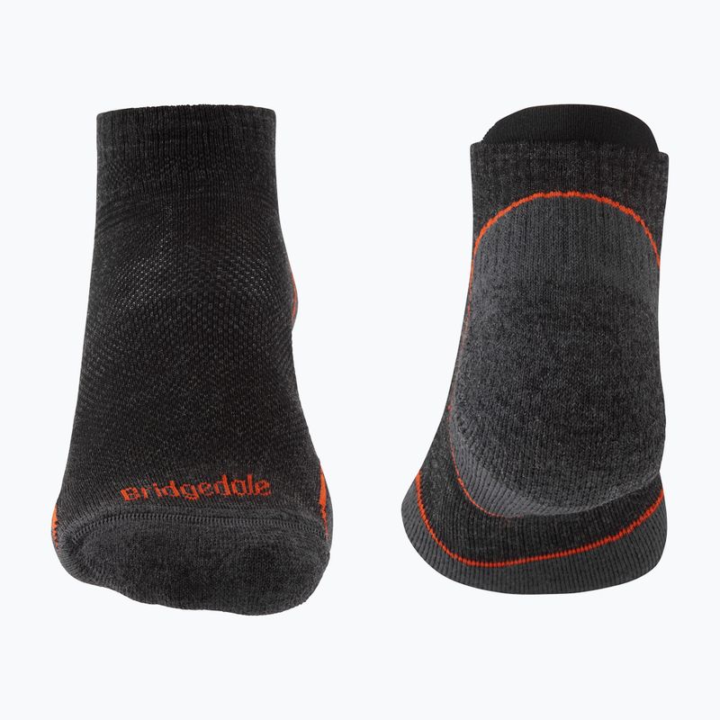 Herren-Trekkingsocken Bridgedale Hike Ultralight Merino Performance Low anthracite/orange 2