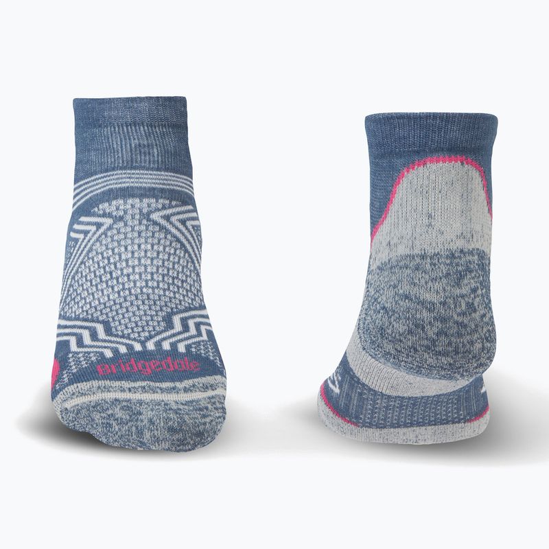 Damen-Trekkingsocken Bridgedale Hike Ultralight Coolmax® Performance Low dark denim 2