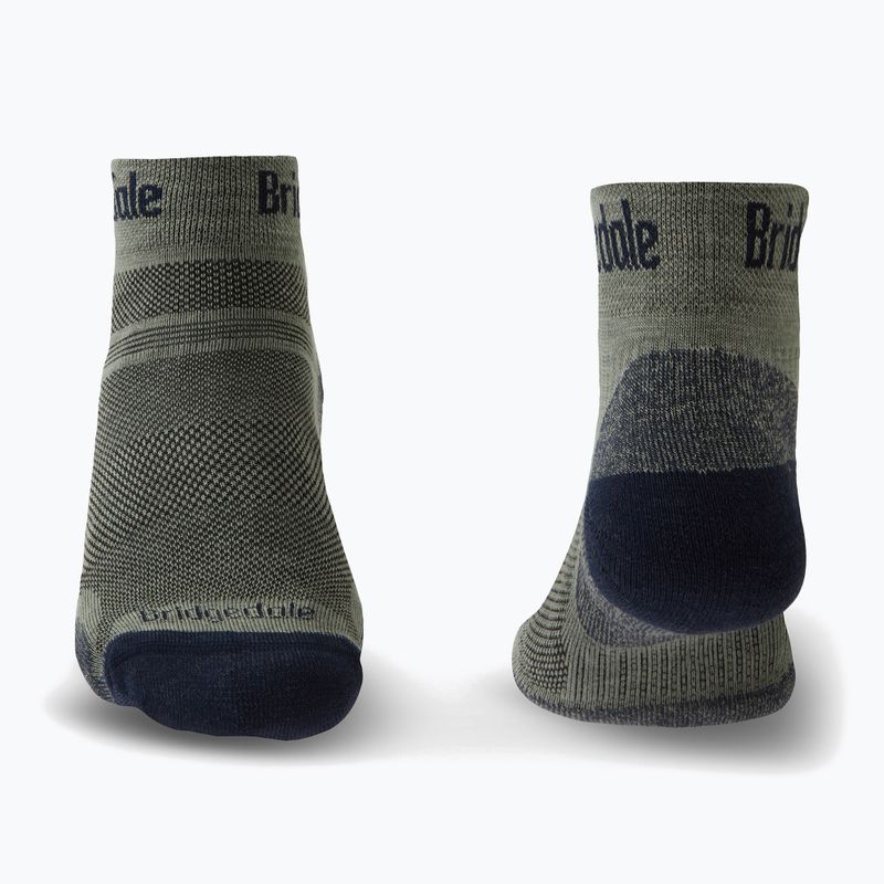 Herren-Trekkingsocken Bridgedale Hike Ultralight Performance Ankle khaki/navy 2