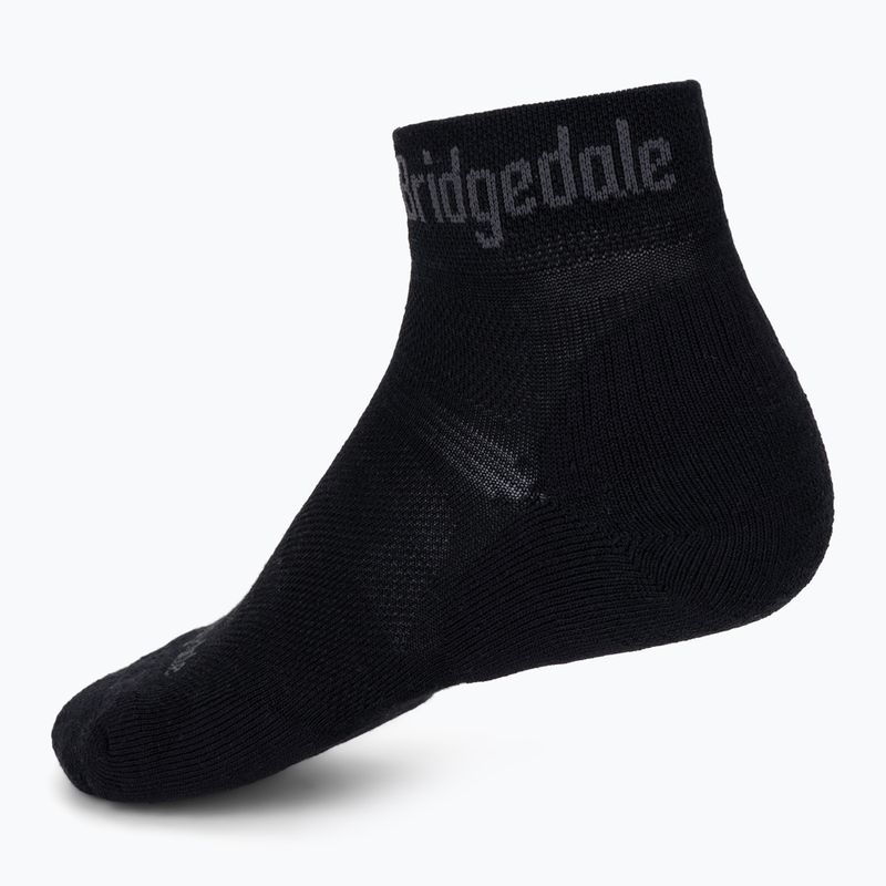 Herren-Trekkingsocken Bridgedale Hike Ultralight Performance Ankle black/grey 2