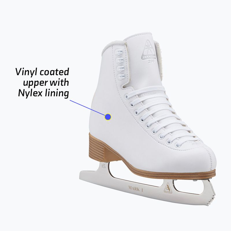 Damen-Kunstlaufschlittschuhe Jackson Classic 200 Ultima Mark I Blade white 9