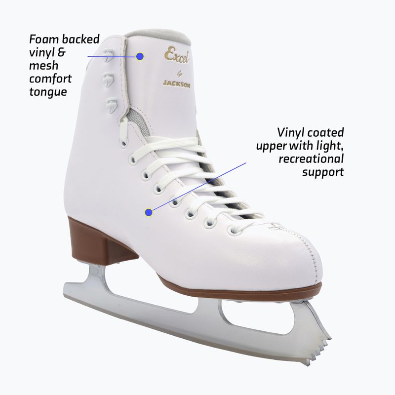 Damen-Kunstlaufschlittschuhe Jackson Excel Mark II Blade white 10