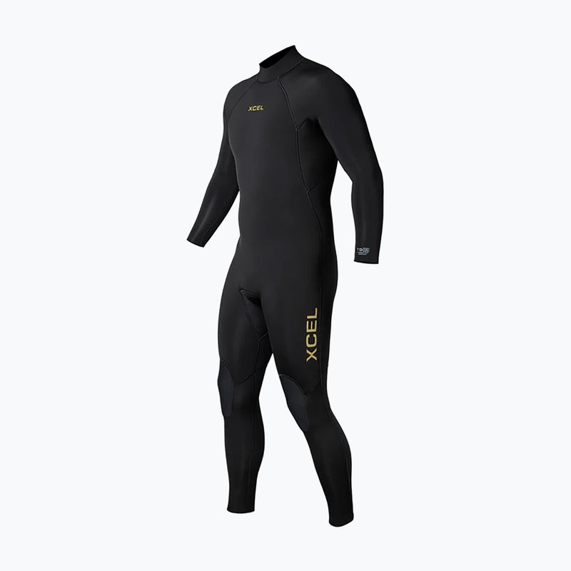 Herren Schwimm-Neoprenanzug Xcel Comp 4/3 mm Back Zip Full black 3