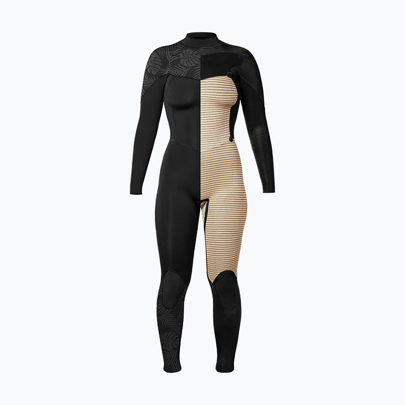 Damen Schwimm-Neoprenanzug Xcel Comp 3/2 mm Full black/black palm/monstera print 4