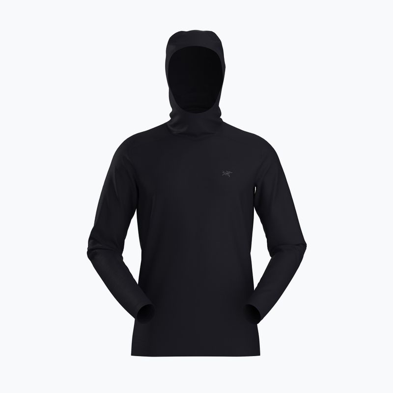 Herren Arcteryx Ionoa Merino Wool Hoody Trekking Sweatshirt schwarz