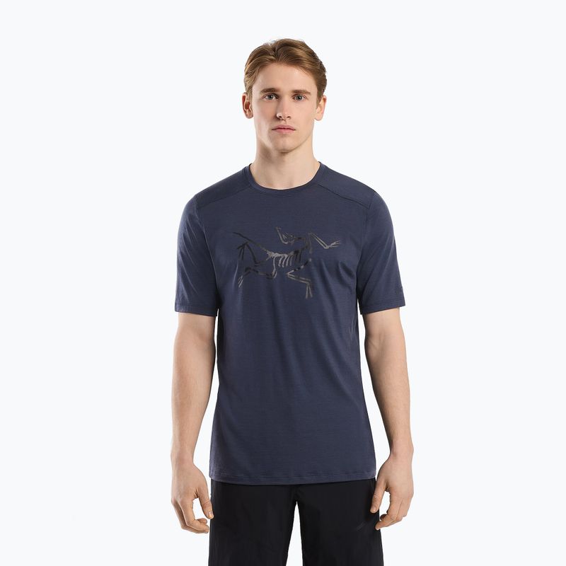 Herren Arc'teryx Ionia Merinowolle Logo-Trekkinghemd schwarz X000006796005