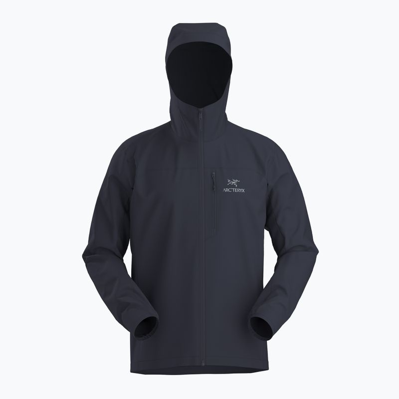 Men's Arc'teryx Squamish Hoody schwarz saphirfarbene Windjacke 6