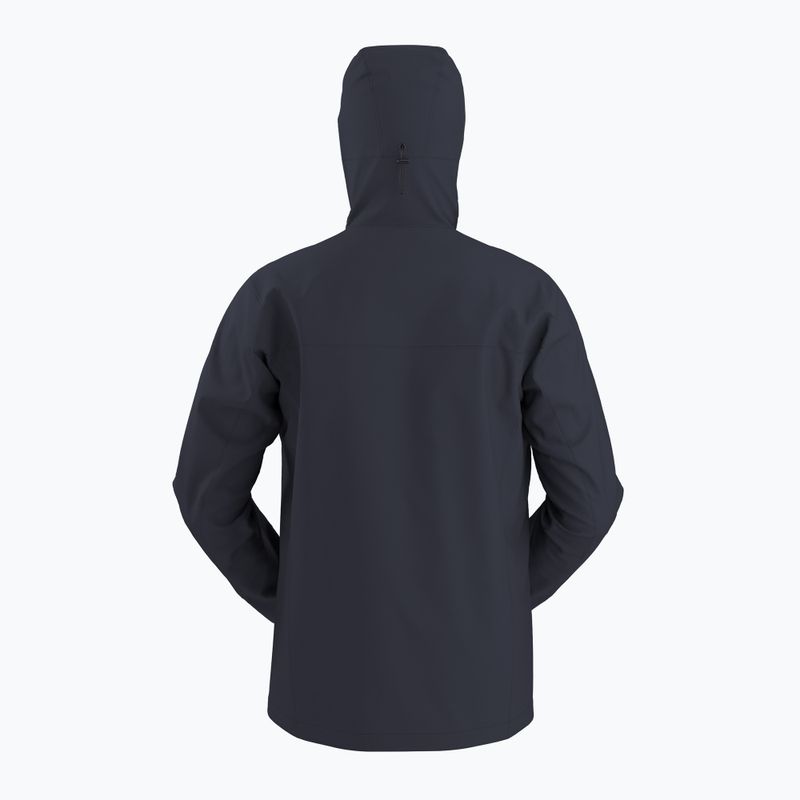 Men's Arc'teryx Squamish Hoody schwarz saphirfarbene Windjacke 7
