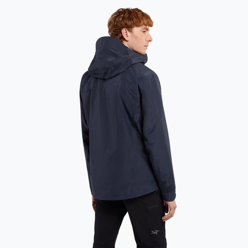 Herren Arc'teryx Beta LT Regenjacke schwarz saphir 3