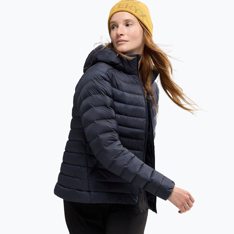 Arc'teryx Damen Daunenjacke Cerium Hoody black sapphire