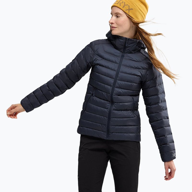 Arc'teryx Damen Daunenjacke Cerium Hoody black sapphire 2