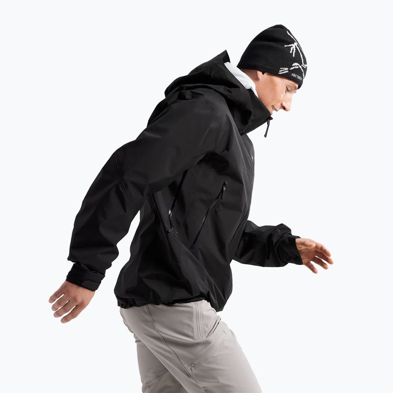 Herren Arcteryx Beta AR Regenjacke schwarz 4