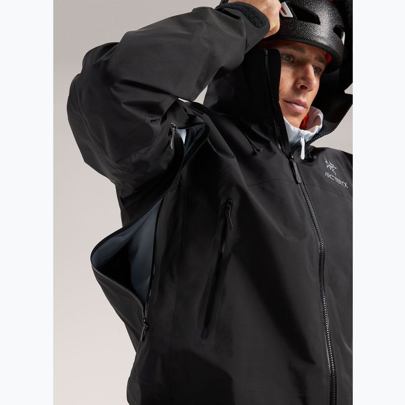 Herren Arcteryx Beta AR Regenjacke schwarz 6