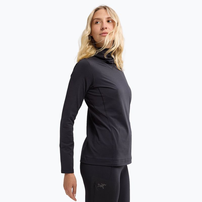 Damen-Trekking-Sweatshirt Arc'teryx Rho Hoody schwarz 4