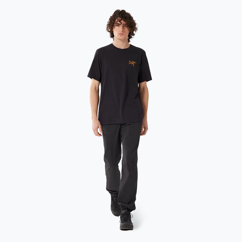 Herren Arcteryx Arc'Multi Bird Logo T-shirt schwarz 2