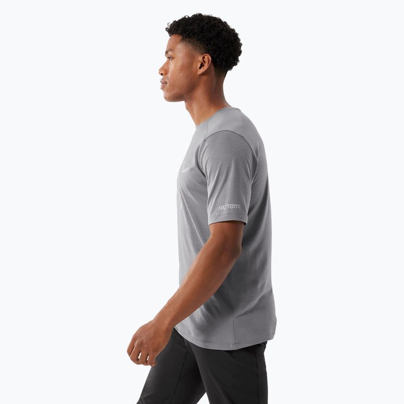 Herren Arcteryx Ionia Merinowolle Logo Void T-shirt 4