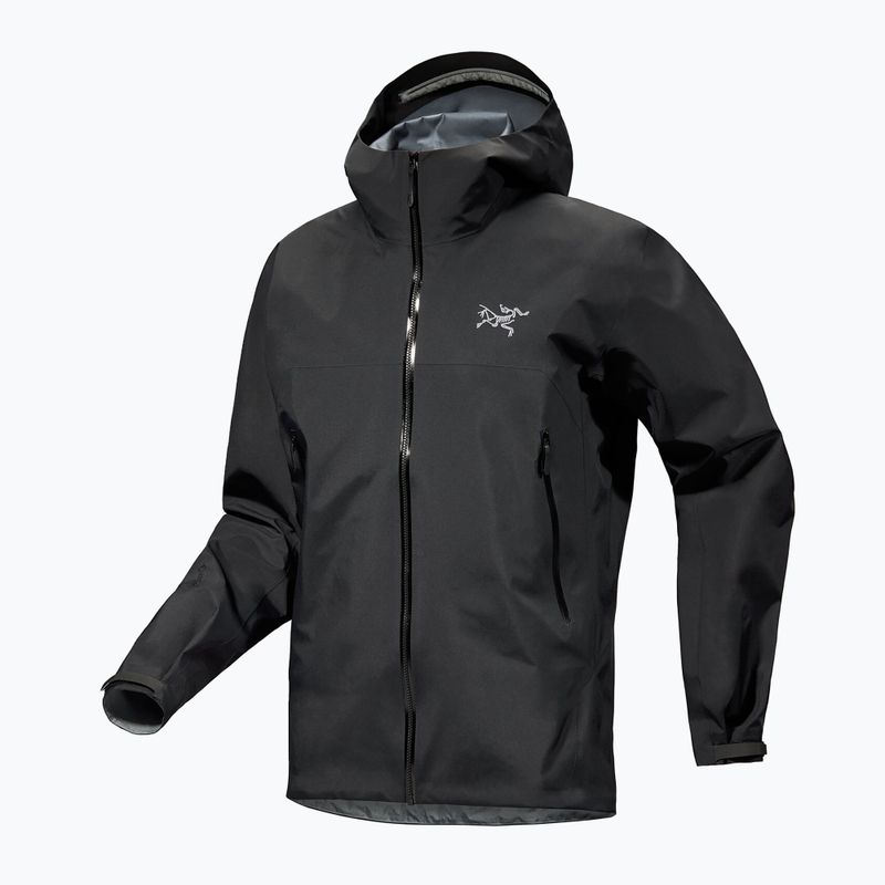 Herren Arcteryx Beta Regenjacke schwarz 7