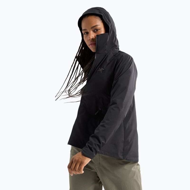 Arc'teryx Atom LT Hoody Frauen isolierte Jacke schwarz 4