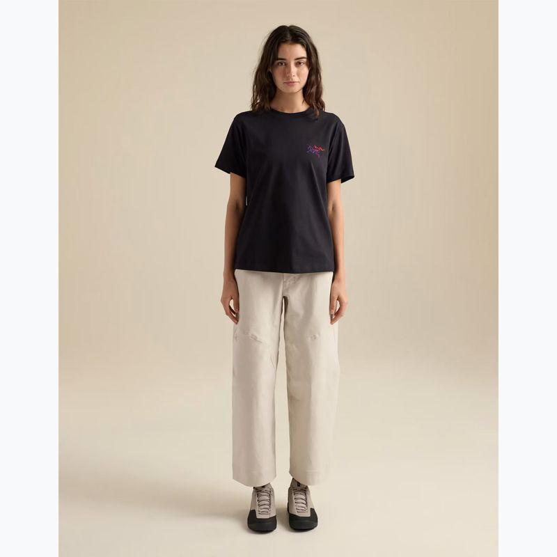 Damen-T-Shirt Arcteryx Kragg Cotton Little Bird Crew black/multi 2