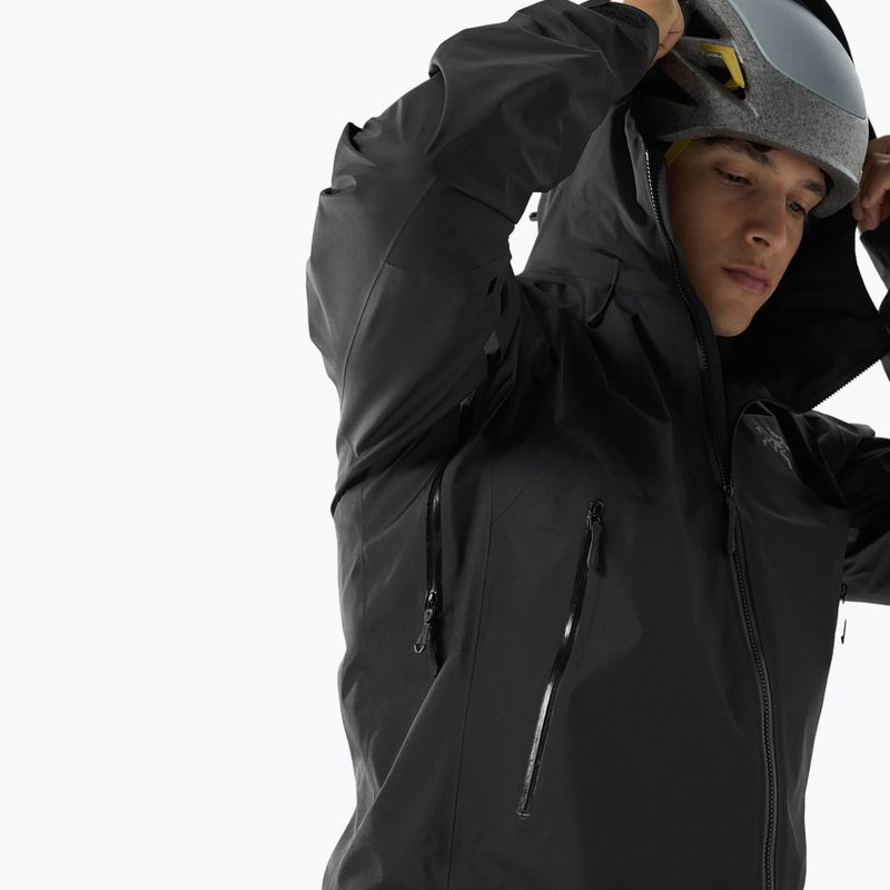 Herren Arcteryx Beta SL Regenjacke schwarz 5