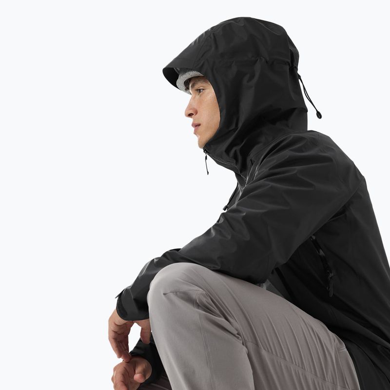 Herren Arcteryx Beta SL Regenjacke schwarz 6