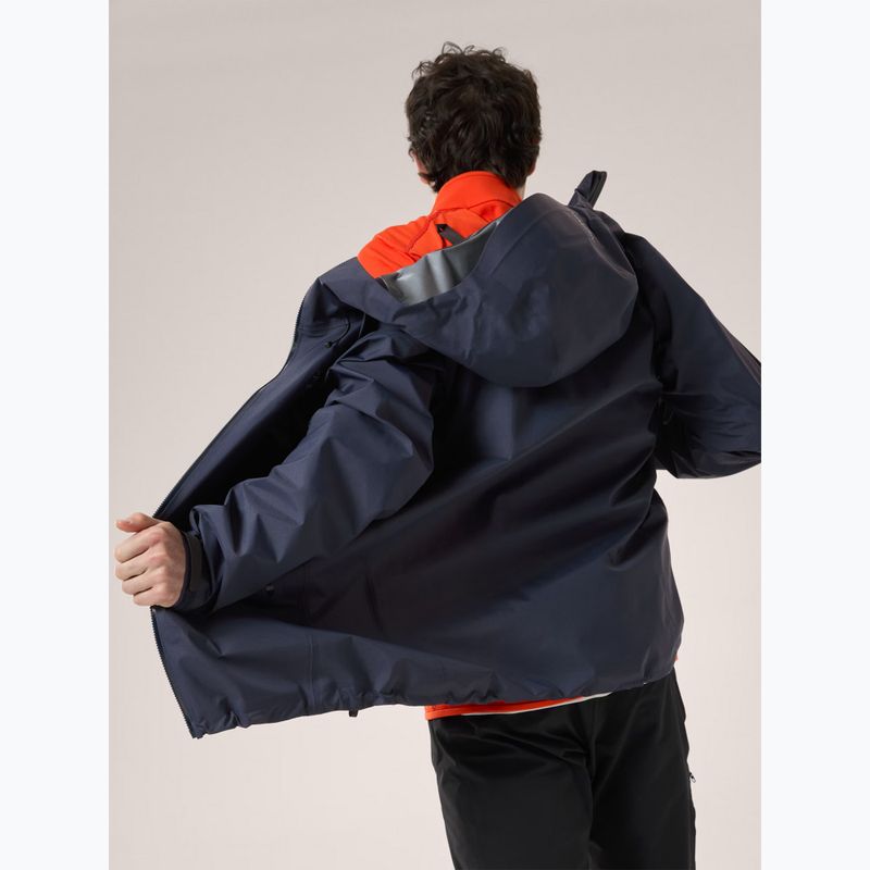 Herren Arcteryx Beta SL Regenjacke schwarz saphir 3