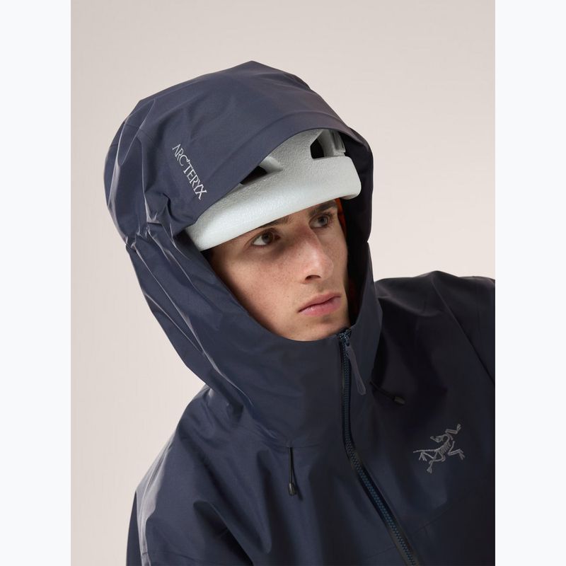 Herren Arcteryx Beta SL Regenjacke schwarz saphir 5