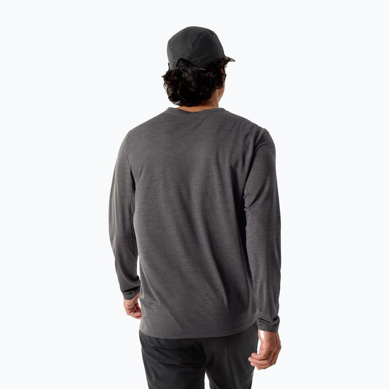 Langärmliges Trekking-Shirt für Herren Arc'teryx Cormac Crew black heather 2